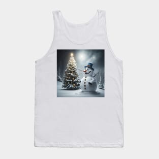 Scary smiling snowman Tank Top